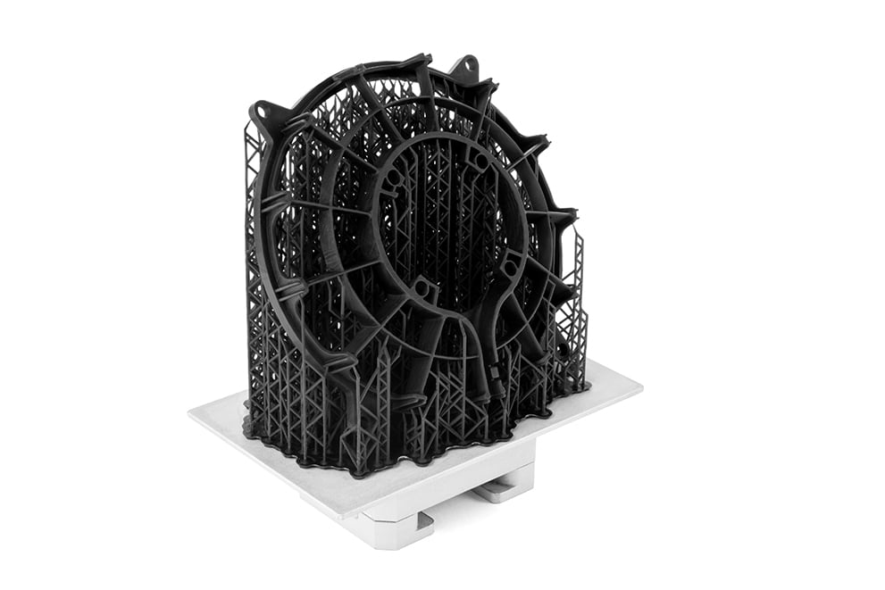 Miniatures of chess pieces next to a penny for scale