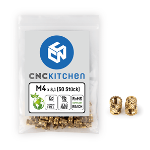 Heat Set Inserts - M4 standard 50 pcs