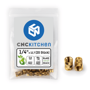 Heat Set Inserts 1/4" 20 pcs