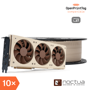 Prusament PETG Matte Noctua Beige 1kg (NFC) – Multipack 10 pcs