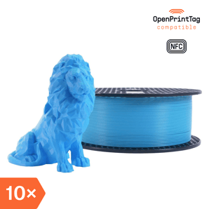 Prusament PLA Azure Blue 1kg (NFC) – Multipack 10 pcs