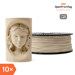 Prusament Woodfill Birch White 1kg (NFC) – Multipack 10 pcs