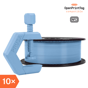 Prusament PETG Chalky Blue 1kg (NFC) – Multipack 10 pcs