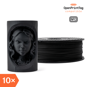 Prusament Woodfill Charcoal Black 1kg (NFC) – Multipack 10 pcs