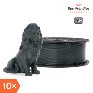 Prusament PLA Anthracite Grey 1kg (NFC) – Multipack 10 pcs
