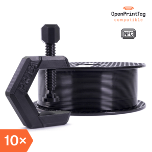 Prusament PETG Jet Black 1kg (NFC) – Multipack 10 pcs