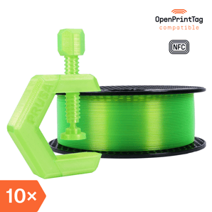 Prusament PETG Neon Green 1kg (NFC) – Multipack 10 pcs