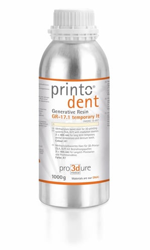 Pro3Dure Printodent GR-17.1 temporary lt 1 kg A1