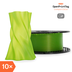 Prusament PVB Bright Green 500g (NFC) – Multipack 10 pcs